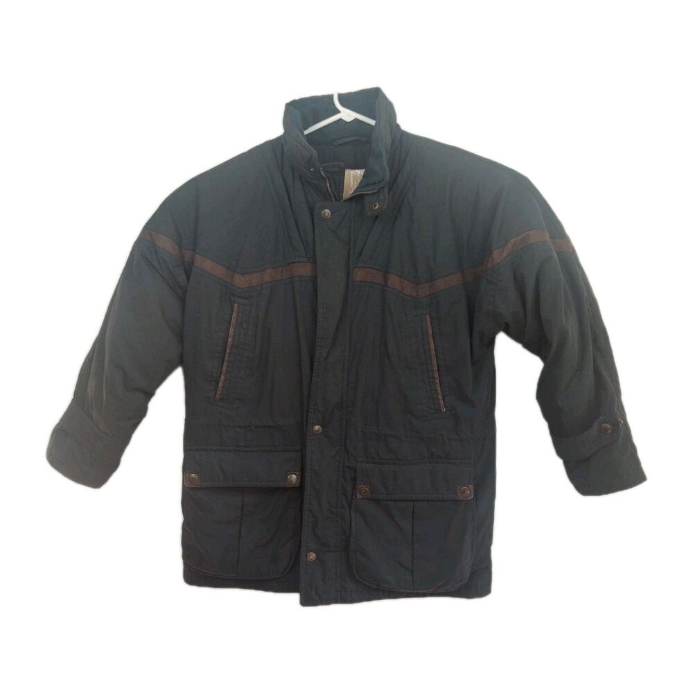 Tip Top Tailors men's down-filled full-zip coat,‎ Size Medium, olive green